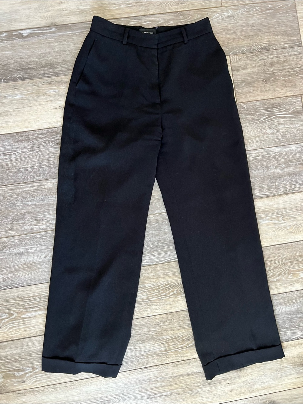 Focus 2000 Black Dress Pants - Straight Fit